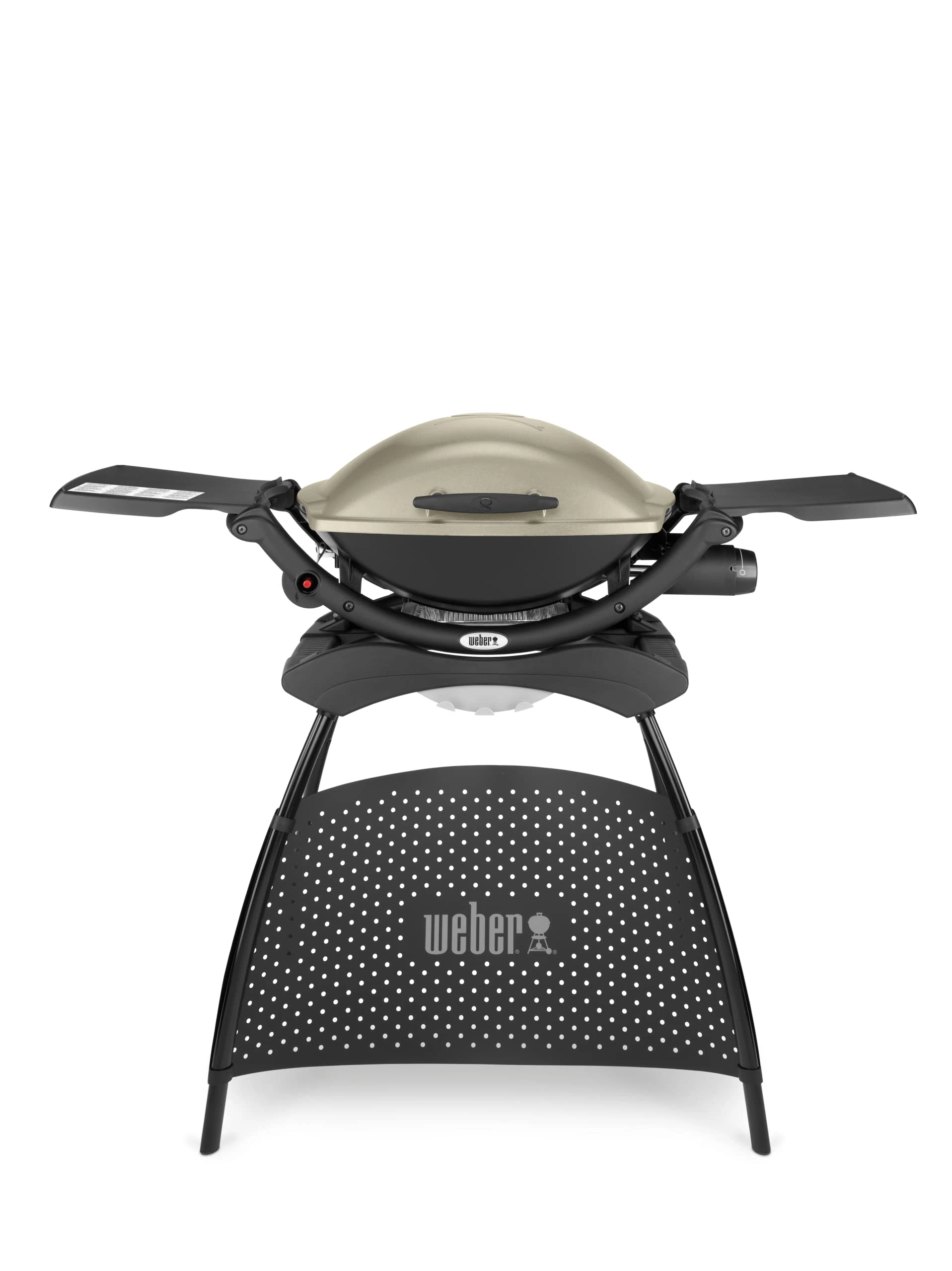 Weber Q2000 Gas Barbecue 55 x 39 cm with Stand and Fold-Out Side Tables Titanium (53060379)