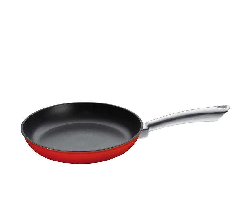 Küchenprofi Red Stainless Steel Frying Pan 24 x 43.5 x 4.5 cm