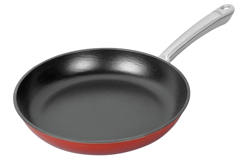 Küchenprofi Frying pan 28cm in red, Cast Iron, 28 x 28 x 10 cm