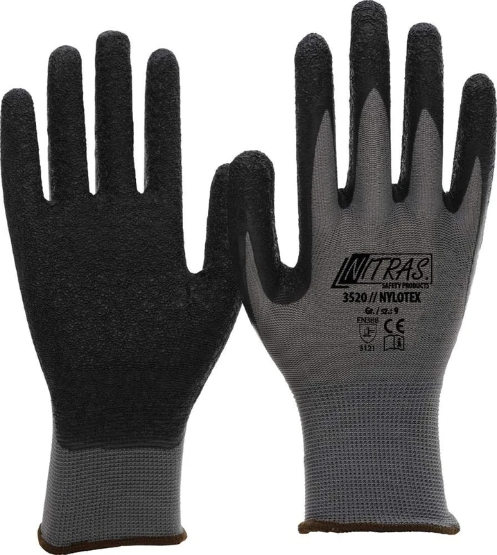Nitras Nylotex EN 388 Cat 2 Work Gloves, Size 9, 144 Pairs - Image 1