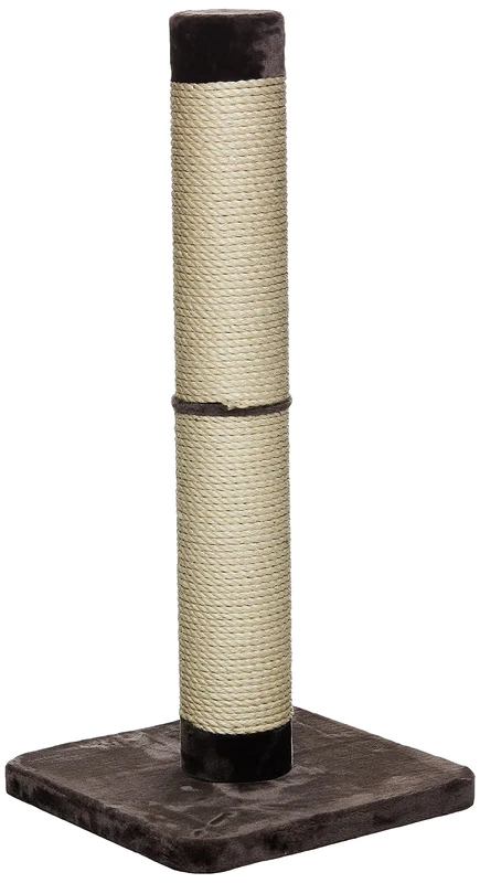 MidWest Homes for Pets Feline Nuvo Grand Forte Scratching Post, 104 cm Tall, Heavy-Duty Sisal Post with Wide Base, Thick Brown Faux Fur, for Large and Multi-Cat Households