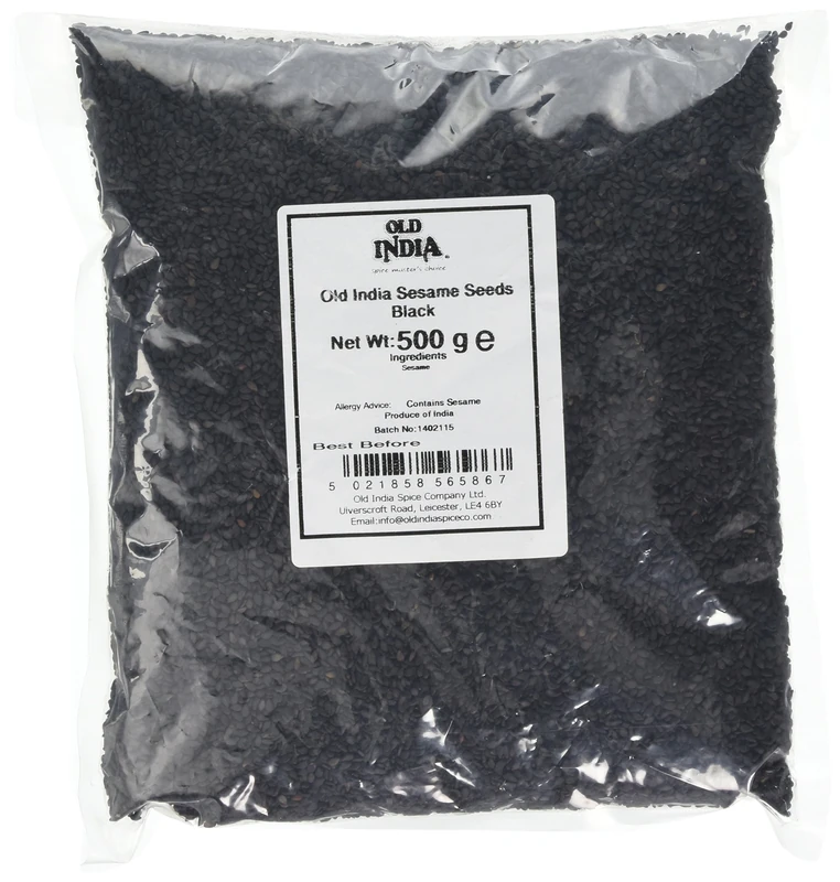 Old India Sesame Seeds Black, 500 g (Pack of1)