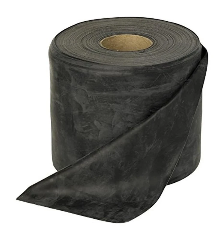 Rolyan Resistance Band – 46m Latex Exercise Band for Strength Training, Pilates & Rehab – Durable Fitness Band for Gym & Home Workouts – Recovery & Physical Elastic Therapy - Heavy, Black