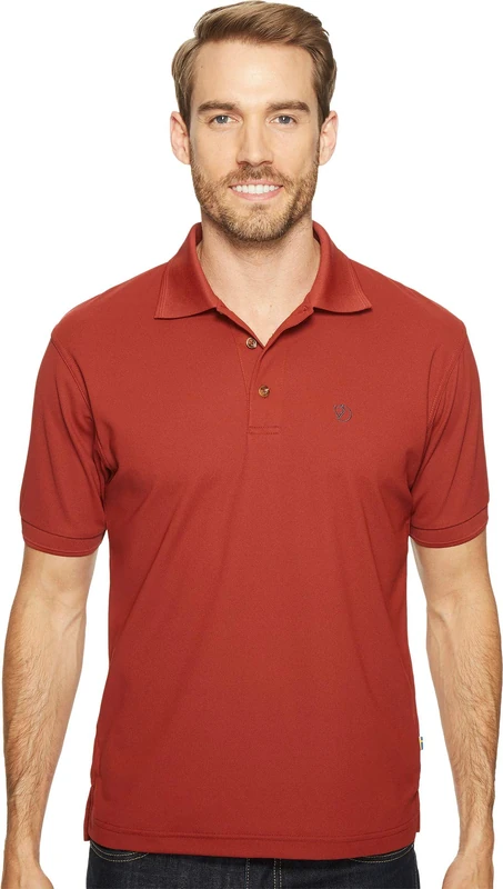 Fjällräven F81783-325 Crowley Pique Shirt, Men, Deep Red, XS
