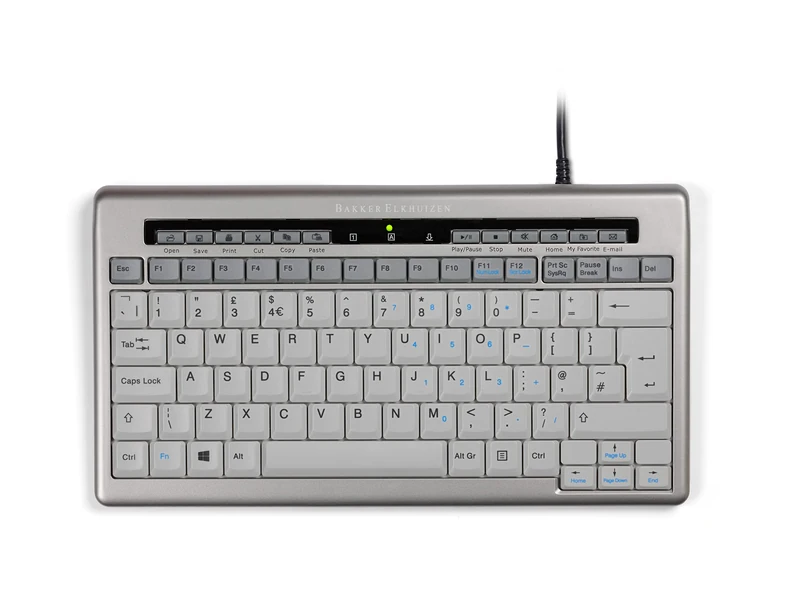 Bakker & Elkhuizen BNES840DUK Keyboard QWERTY S-board 840 Design USB silver-white - Image 1