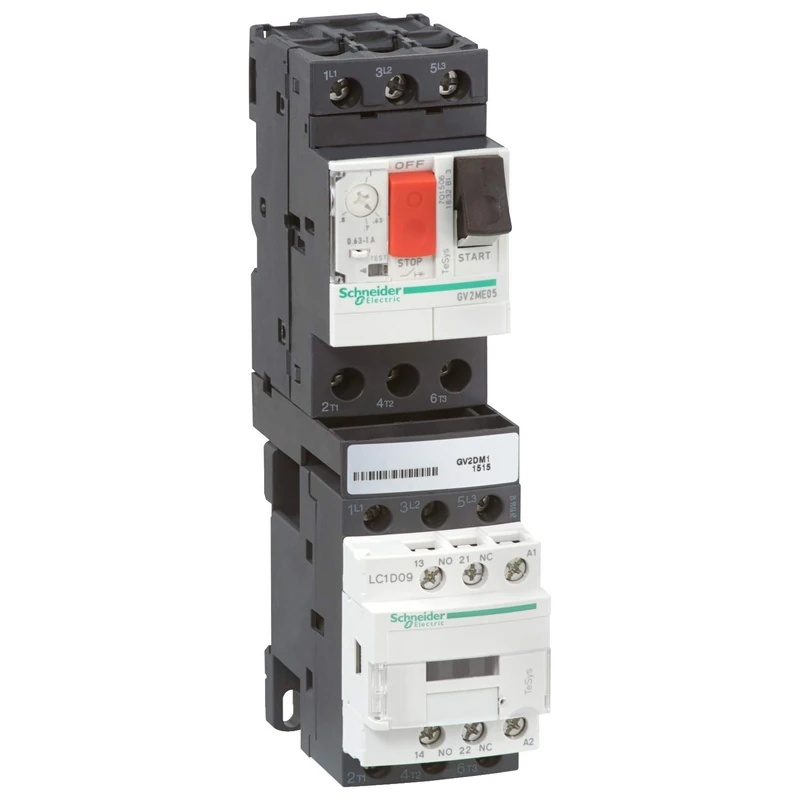 Schneider Electric GV2DM108BD Starter 2.5-4A 24V, Mot.Start 2.5A 24Vac - Image 1