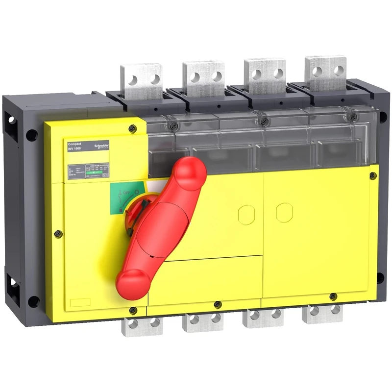 Schneider Elec PBT – INT 82 10 – Switch interpact Inv 800 A 4 Poles Lid Yellow Recessed Red