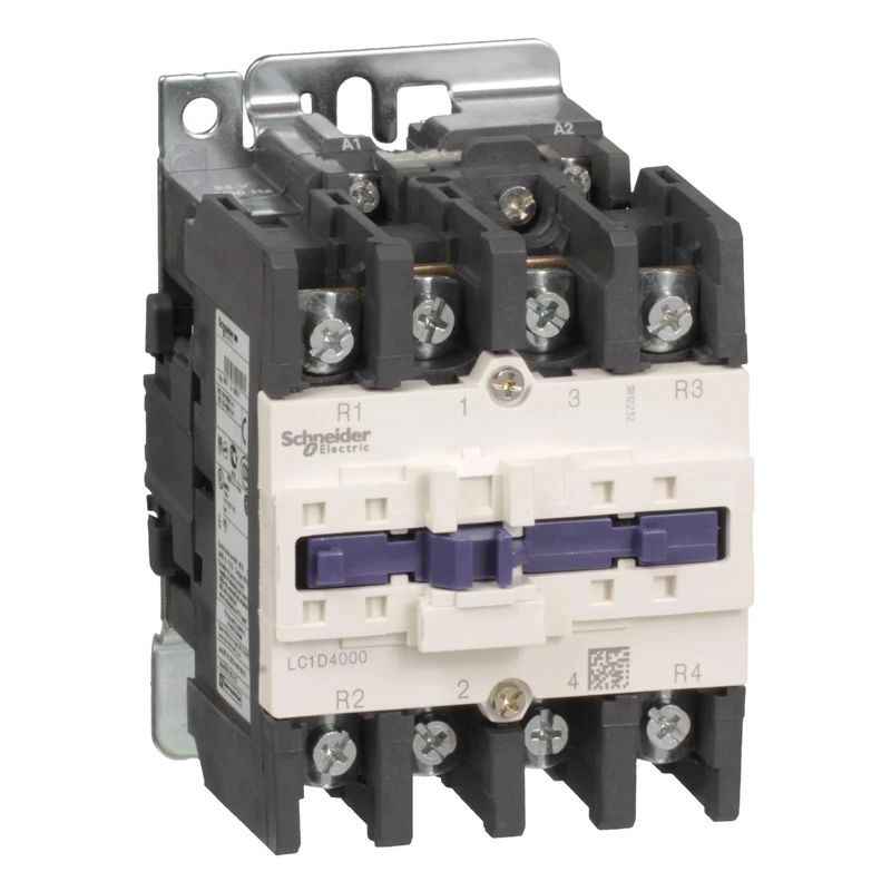 Schneider Electric TeSys Deca contactor,4P(2NO+2NC),AC-1 =440V 60A,48V AC 50/60Hz coil,LC1D40008E7