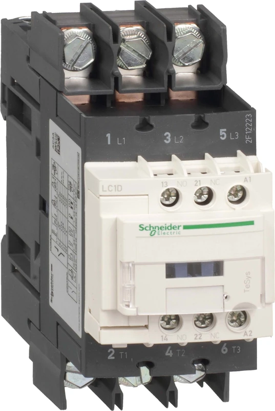 Schneider Electric LC1D50A6E7 TeSys D Connector, 3P AC-3, 440V 50A, Coil 48V AC, 50/60Hz, 122mm x 55mm x 120mm