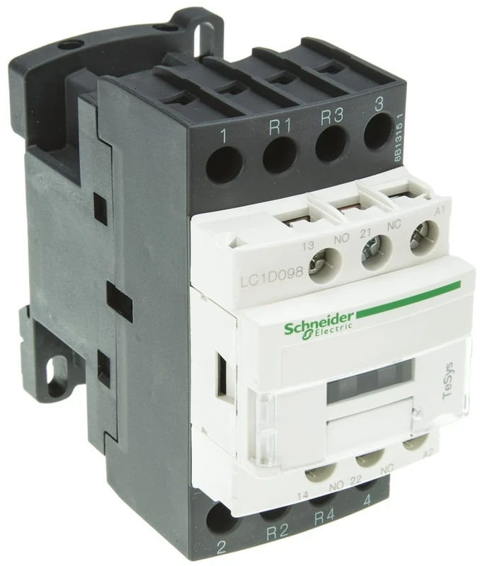 Schneider Electric, TeSys D, LC1D098F7, Contactor - 4P(2 NO + 2 NC) - AC-1-440 V 20 A - 110 V AC coil