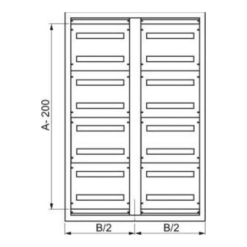 Schneider Elec PUE – MAM 38 11 – Caratula Diamond/A Screwed 300 x 800 mm