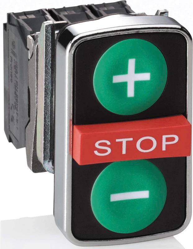 Schneider Elec Pic – MSS 40 32 – Head Push Button Triple White Green +/-Stop White IP66