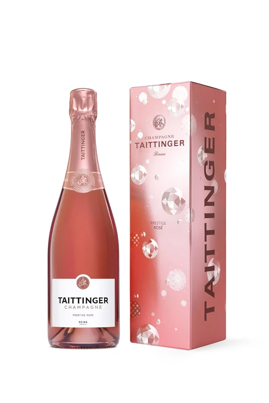 Taittinger Brut Prestige Rosé Non Vintage Champagne in Gift Box 75cl