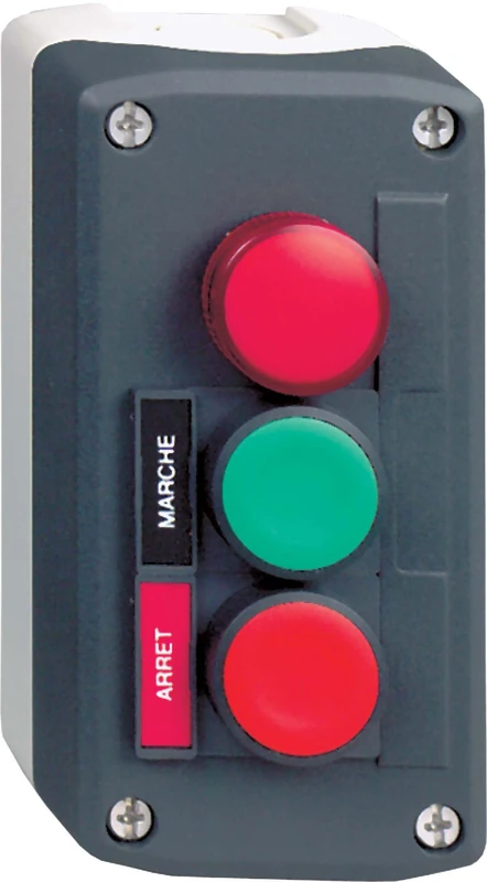 Schneider Elec Pic – MSS 53 01 – Box 3 Gang Luminous Verde-Rojo