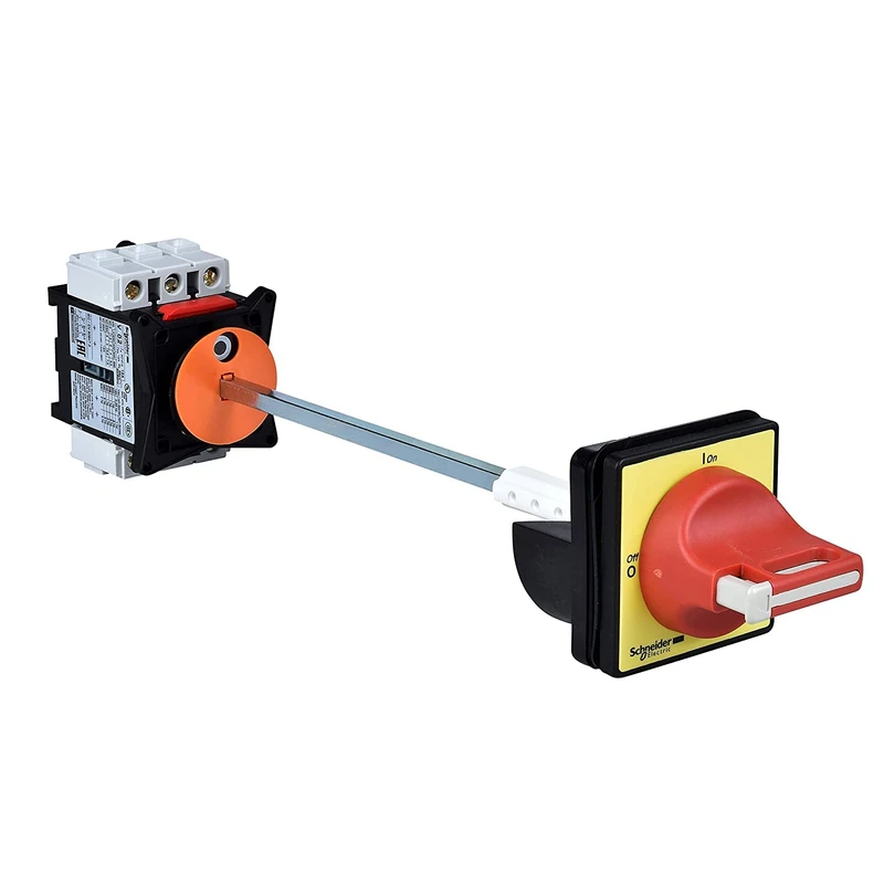 Schneider Electric TeSys VARIO - Emergency Stop Switch Disconnector, for Mounting at Back of Enclosure, 3 Pole, 20A, 3NO, IP65 Rated, Padlockable Operating Handle, VCCF01