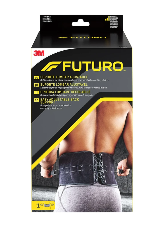 FUTURO Easy Adjustable Back Support - Dual Pull Cord System for Quick and Easy Adjustments