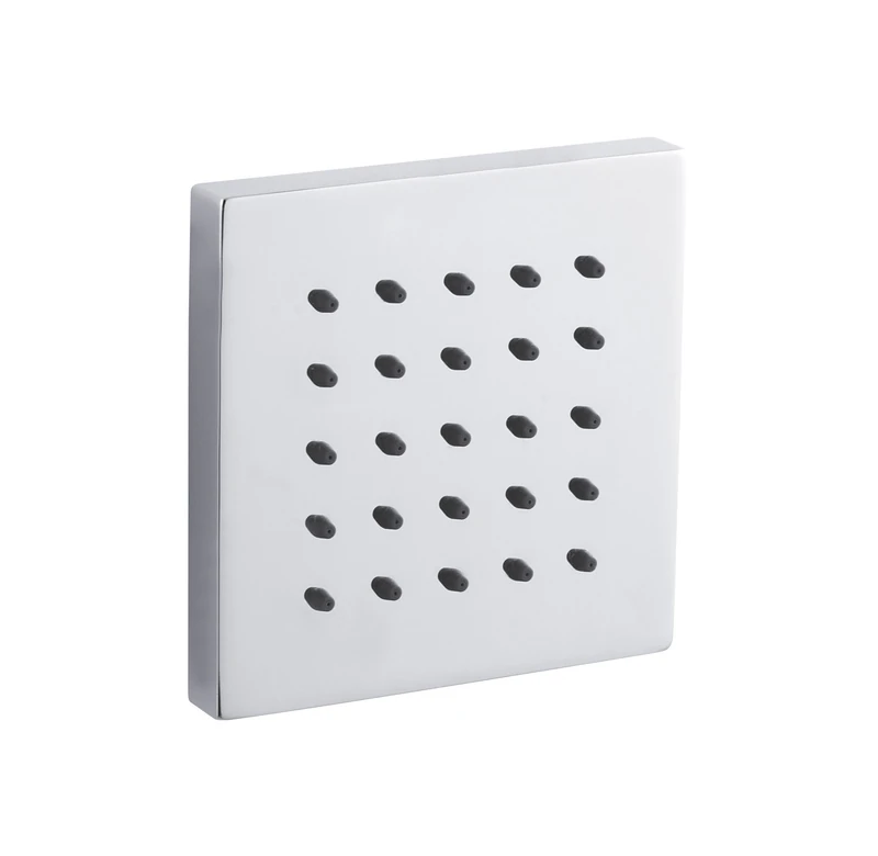 Hudson Reed BDJ002 | Modern Bathroom Square Tile Body Jet, 49mm x 92mm, Chrome