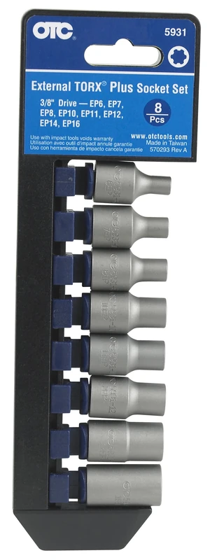 OTC 5931 8-Piece External Torx Plus Socket Set