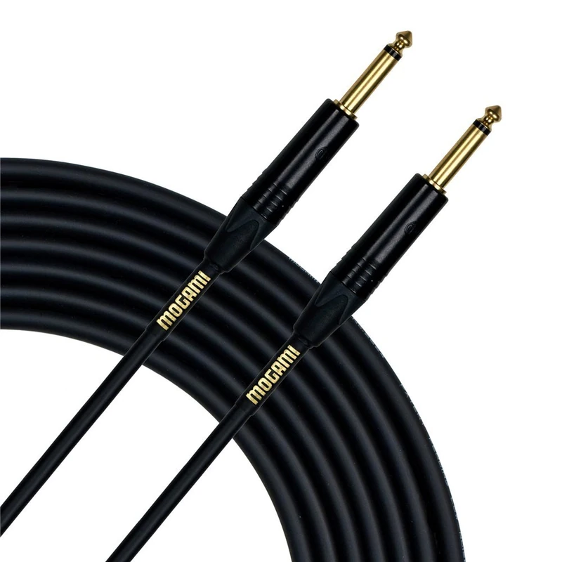 Mogami Gold SPEAKER-15 Amplifier-to-Cabinet Speaker Cable, 1/4" TS Male Plugs, Gold Contacts, Straight Connectors, 15 Foot