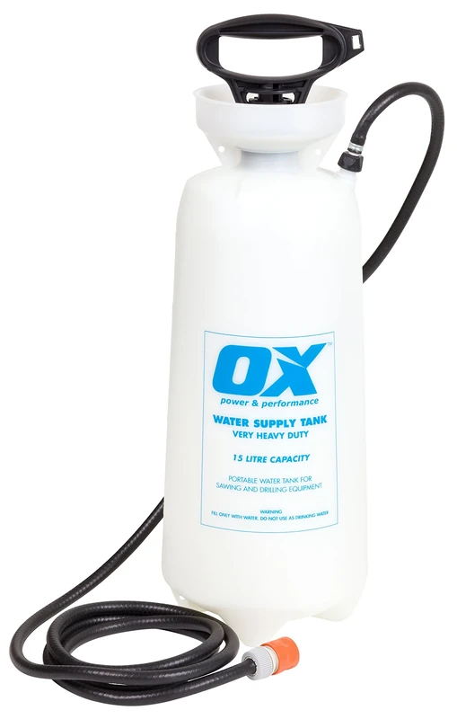 OX Tools OX15L 15 Litre Heavy Duty Waterbottle, White