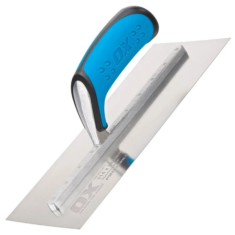 OX Pro Stainless Steel Plasterers Trowel - 114 X 280mm - Image 1