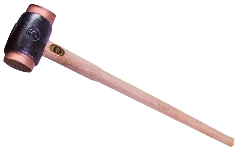 Thor's Hammer with Copper Inlay, Wooden Handle
