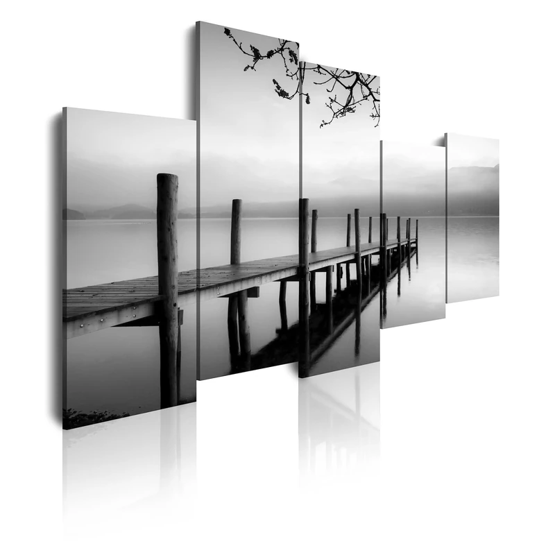 DEKOARTE Pictures Canvas-Modern design Landscape zen 91 (150 x 100 MM)