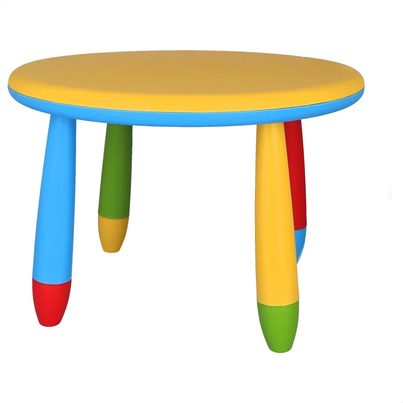 Mueblear 90048 Children's Round Table Plastic Yellow 30 x 15 x 48 cm