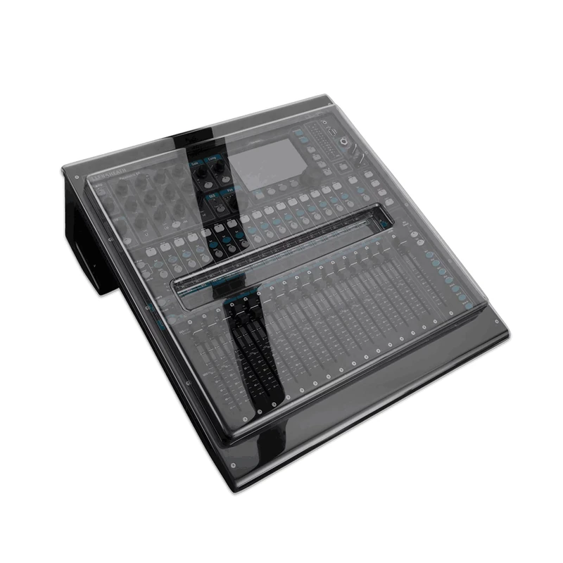 Decksaver Cover for Allen & Heath QU16 - Super-Durable Polycarbonate Protective lid in Smoked Clear Colour, Made in The UK - The Engineers’ Choice for Unbeatable Protection