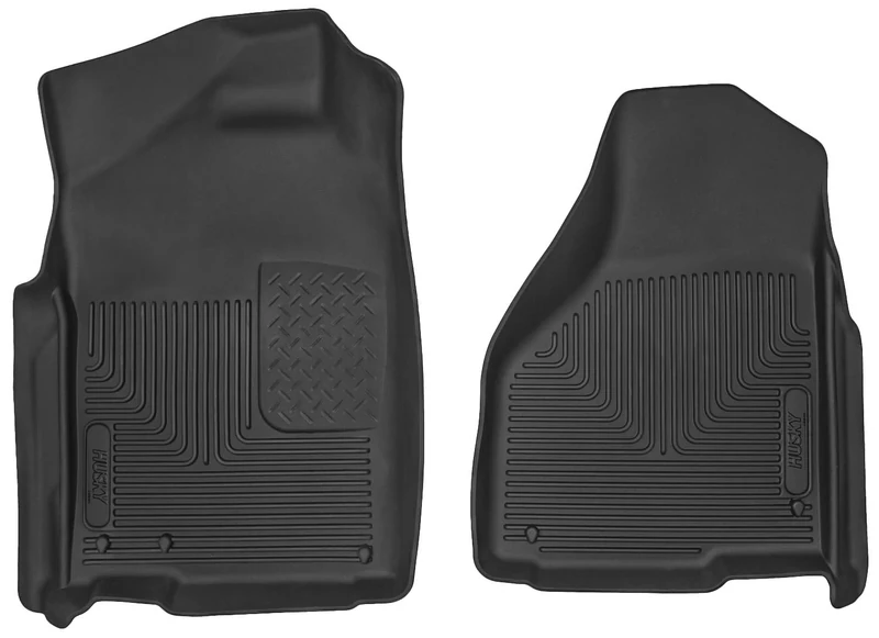 Husky Liners X-act Contour Series | Front Floor Liners - Black | 53521 | Fits 2002-2021 Dodge Ram 1500, 2003-2018 Dodge Ram 2500/3500 w/Automatic Transmission 2 Pcs
