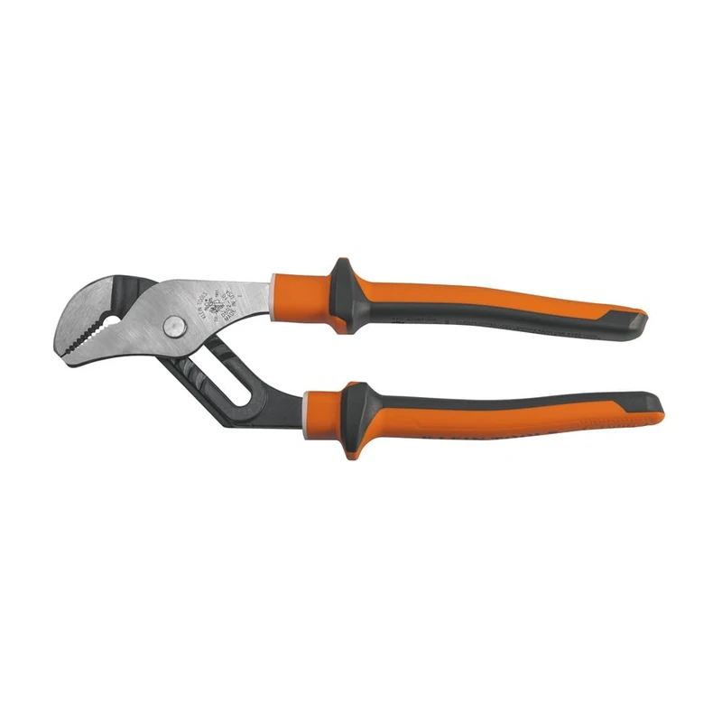 Klein 50210EINS "Slim Handle" Insulated Pump Plier, Orange, 10-Inch