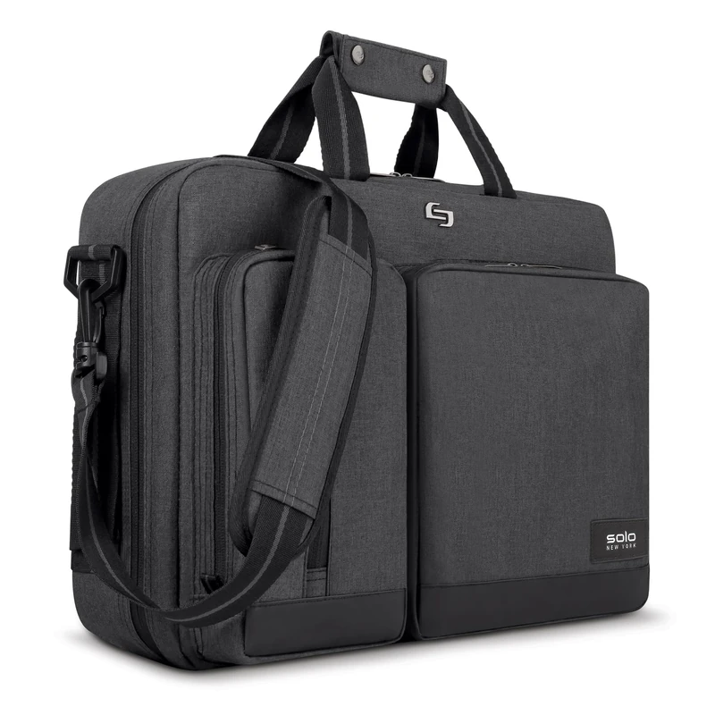 Solo New York Duane Hybrid Convertible Briefcase, Black