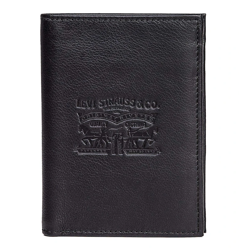 Levi's Men Clairview Vertical Coin Purses and Pouches 222543-4 Black