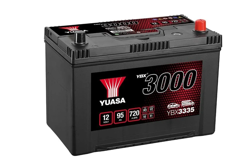 Yuasa YBX3335 12V 95Ah 720CCA Sealed Maintenance Free High Performance Car Battery