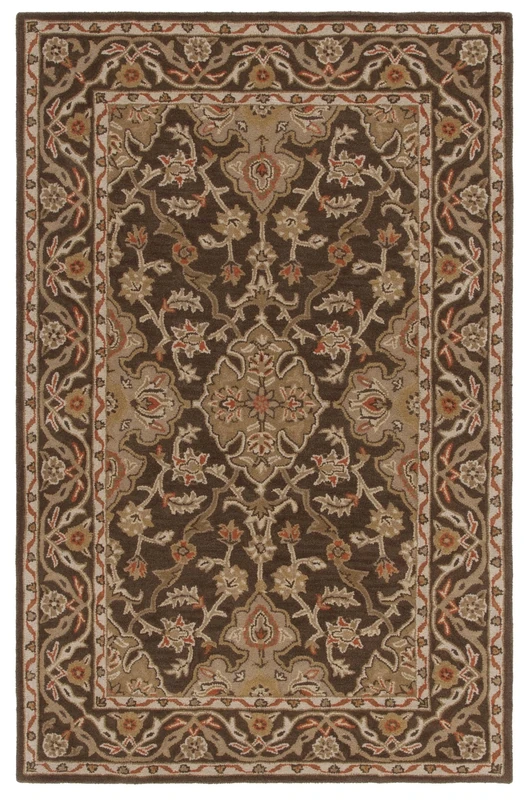 Safavieh Ikat Indoor Hand Knotted Rectangle Area Rug, Calcutta Ikat Collection, CKT151, in Black / Gold, 183 X 274 cm for Living Room, Bedroom or Any Indoor Space