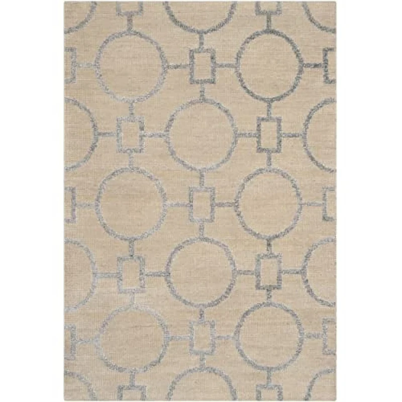 Safavieh Trendy Transitional Indoor Hand Knotted Rectangle Area Rug, Stonewash Collection, STW202, in Beige, 122 X 183 cm for Living Room, Bedroom or Any Indoor Space