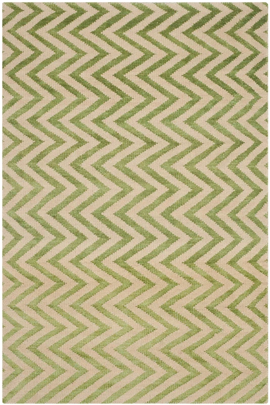 Safavieh Trendy Transitional Indoor Hand Knotted Rectangle Area Rug, Stonewash Collection, STW212, in Sage, 122 X 183 cm for Living Room, Bedroom or Any Indoor Space
