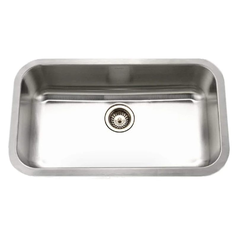 Houzer STL-3600 Eston Series Undermount Single Bowl Kitchen Sink T-304 Stainless Steel