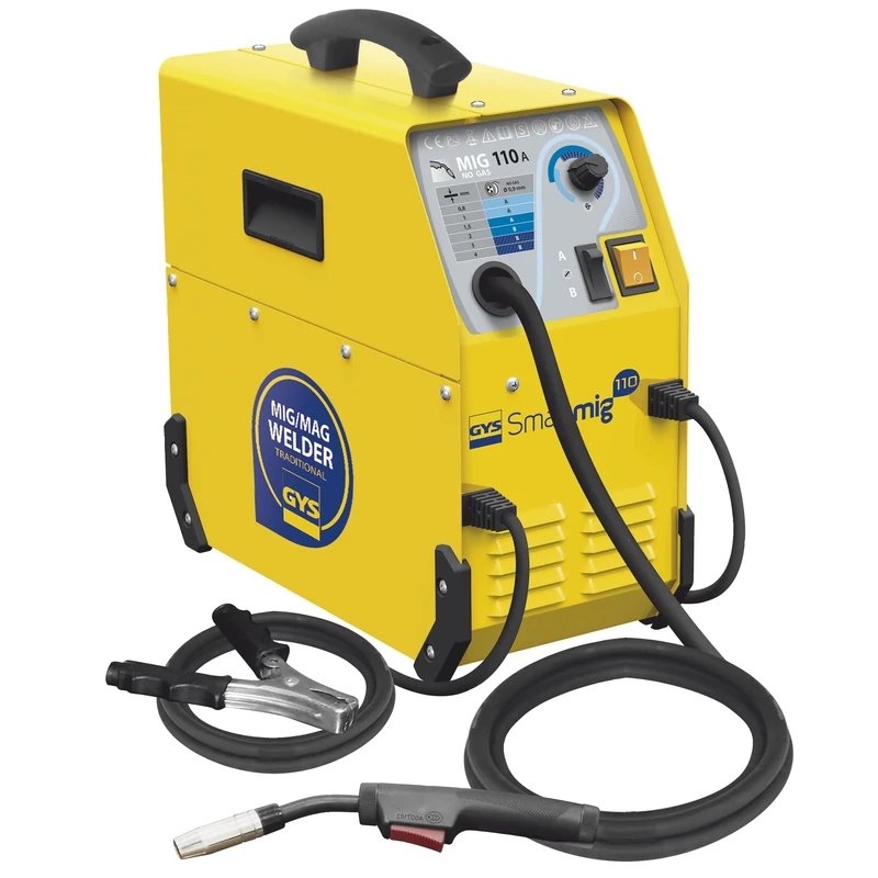 GYS - 033993 - GYS SMARTMIG 110 - Gas-free Welding Sation - EN60974 Classified - 110Amp - Suitable for: MIG Welding, Outdoor Welding, DIY, Crafts, Maintenance & Agriculutral Repair