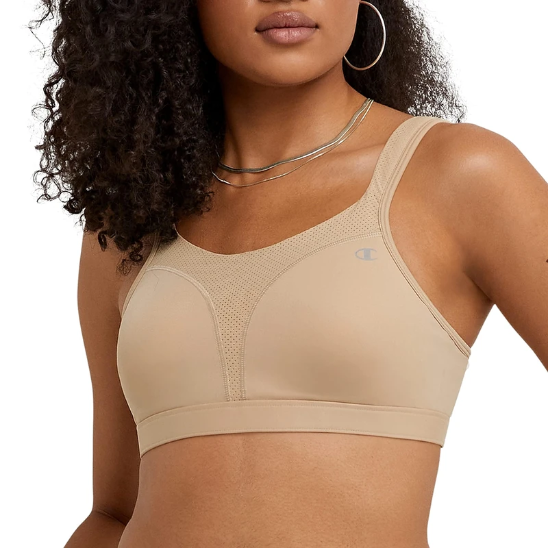 Champion Women's Spot Comfort Full Support Sports Bra, Nude, 36D