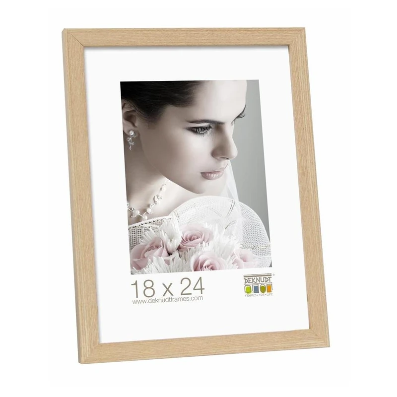 Deknudt Frames S44CH1-40.0X60.0 Basic Narrow Wood/MDF Photo Frame Oak 63.5 x 43.5 x 1.47 cm