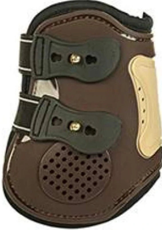 Hkm Air-2125 4000315730391 Fetlock Boots Dark Brown/Beigethoroughbred/Warmblood - Image 1