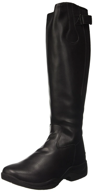 PFIFF 101704 Unisex Corby Faux Leather Boots, Lined Faux Leather, Black 44, Height 46.5 / Calf 43 - Image 1