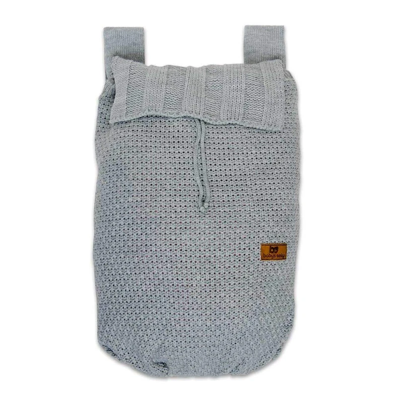 Baby's Only Bag of Toys, Box, Knitted or Crocheted, 48 x 40 cm Grey