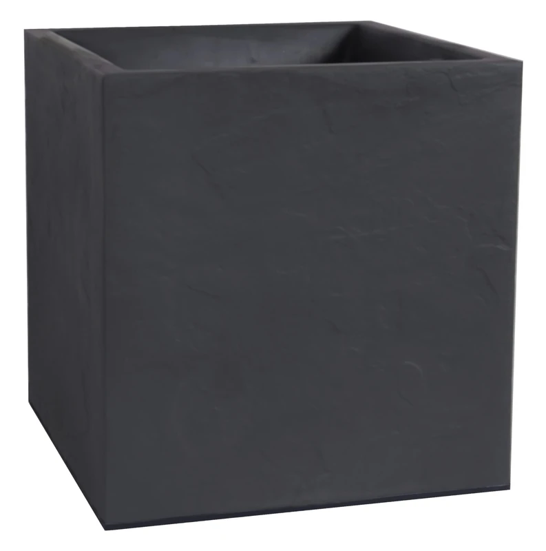 EDA PLASTIQUES 13730 BR. T SX1 Volcania Square Plastic Tray 40 x 40 x 40 cm