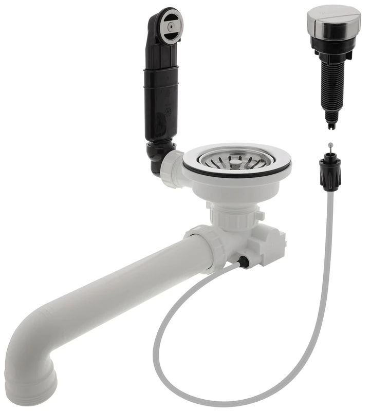 BLANCO 3½'' Waste Fitting with Remote Waste Control | Recommended for BLANCO Classic, DALAGO, Elon, METRA, NOVA, RONDOVAL and ZIA Sinks | Easy Installation & high Durability