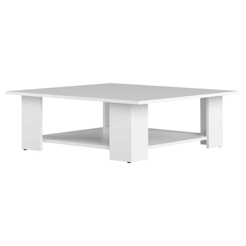 Symbiosis Square Coffee Table, White, 67 x 67 x 30.5 cm