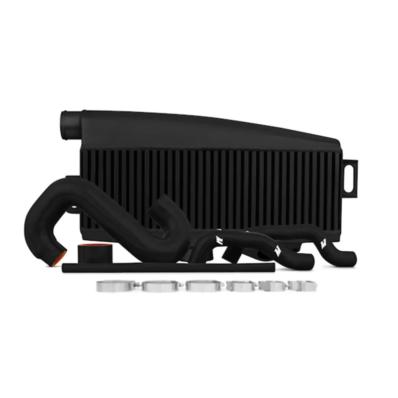 Mishimoto MMTMIC-WRX-01BKBK Performance Top-Mount Intercooler Kit fits Subaru WRX/STI Cooler Black Hoses 2002-2007