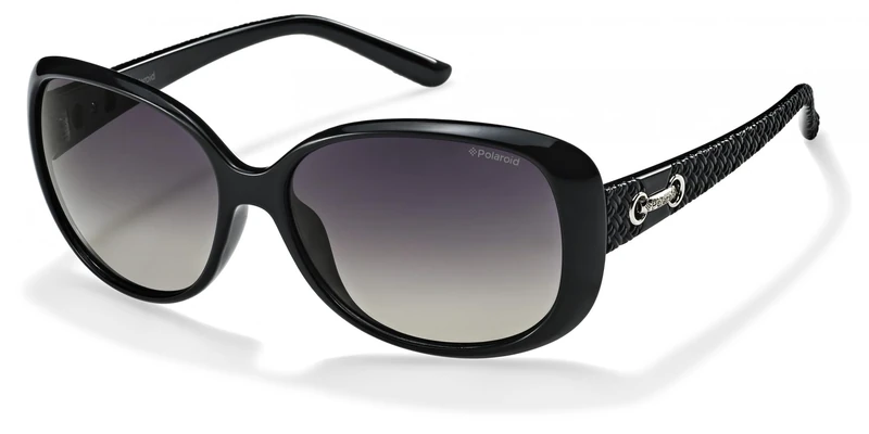 Polaroid Women's P8430 Sunglasses, Black, 58 UK
