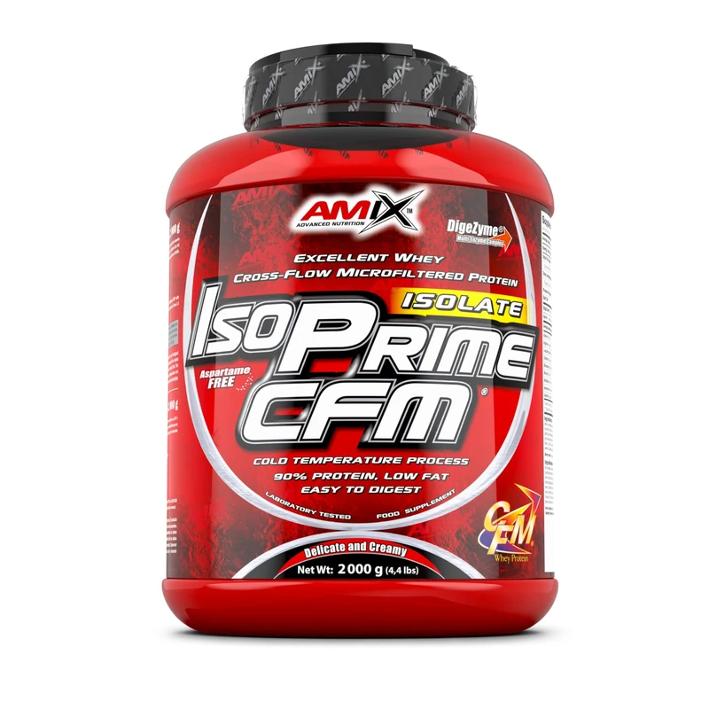 AMIX - Isoprime CFM Protein Isolate, 2kg - High Amino Acid Content - Contains Digestive Enzymes - Aspartame Free, Protein for Muscle Building, Banana Flavor